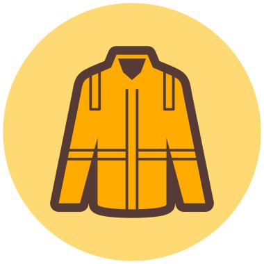 Ceket. Web simgesi basit illüstrasyon