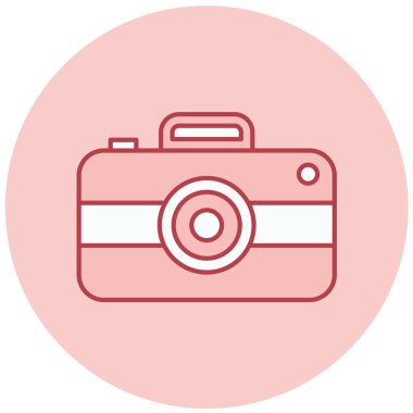 Kamera. Web simgesi basit illüstrasyon