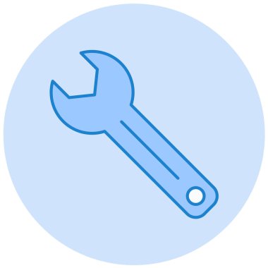 İngiliz anahtarı. Web simgesi basit illüstrasyon