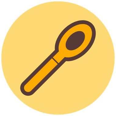 Kaşık. Web simgesi basit illüstrasyon