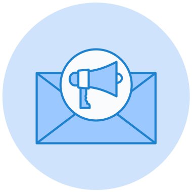 Mesaj var. Web simgesi vektör illüstrasyonu