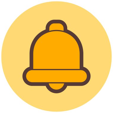 Zil. Web simgesi basit illüstrasyon