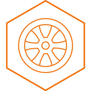 Rim basit simgesi, vektör illüstrasyonu