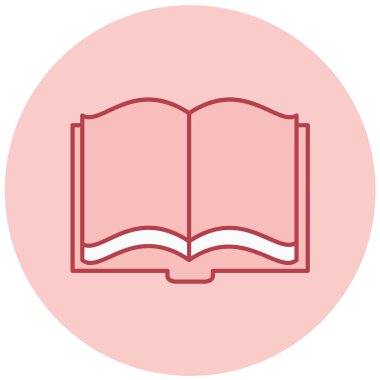 Kitap. Web simgesi basit illüstrasyon