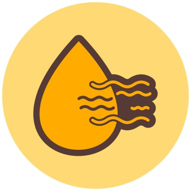 Su damlası. Web simgesi basit illüstrasyon