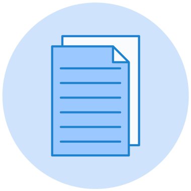 Belge. Web simgesi basit illüstrasyon