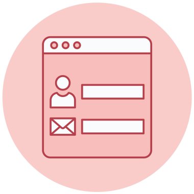 kullanıcı arayüzü düz simgesi