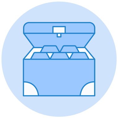 Kutu. Web simgesi basit tasarım