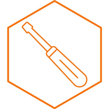 Tornavida simgesinin vektör çizimi