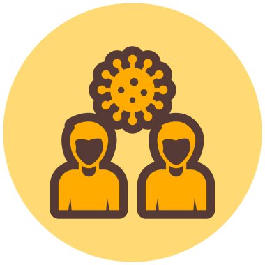 Takım çalışması. Web simgesi basit illüstrasyon