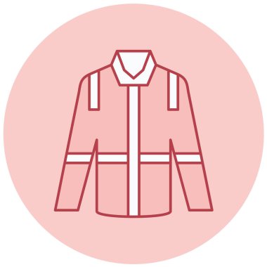 Ceket. Web simgesi basit illüstrasyon