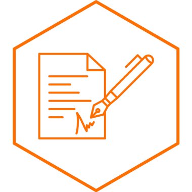 Belge simgesinin vektör illüstrasyonu