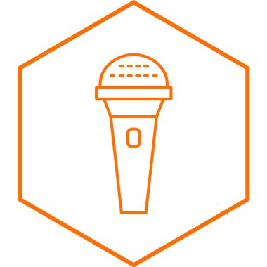 mikrofon simgesi. vektör illüstrasyonu