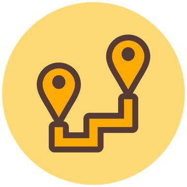 konum. Web simgesi basit illüstrasyon