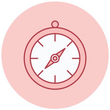 Pusula. Web simgesi basit illüstrasyon