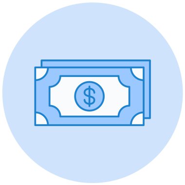 Para için. Web simgesi basit illüstrasyon