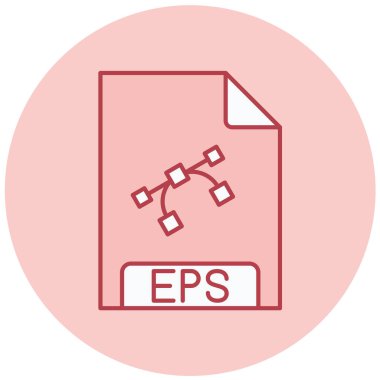 Dosya biçimi simgesi, vektör illüstrasyonu