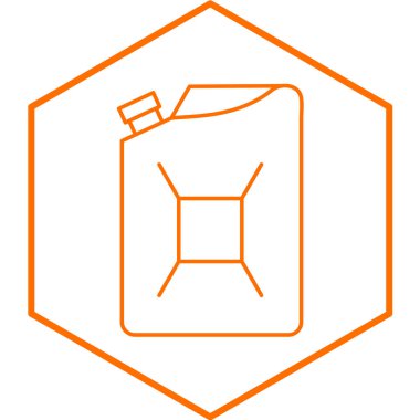 Petrol varili ikonu. vektör illüstrasyonu