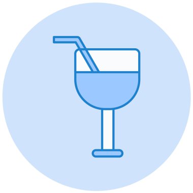 Kokteyl. Web simgesi basit tasarım