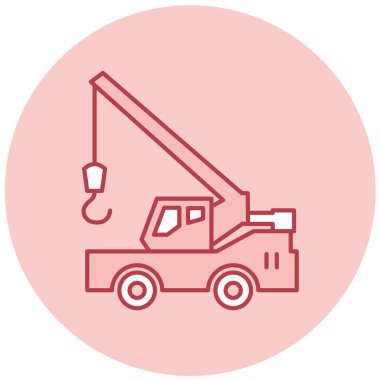 Vinç. Web simgesi basit illüstrasyon