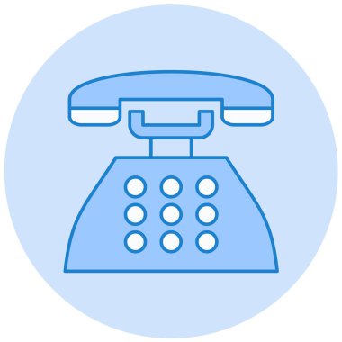 Telefonunuz var. Web simgesi basit illüstrasyon