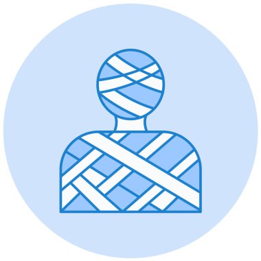 Man düz simgesi, vektör illüstrasyonu