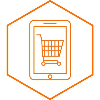 cep telefonu simgesi. vektör illüstrasyonu