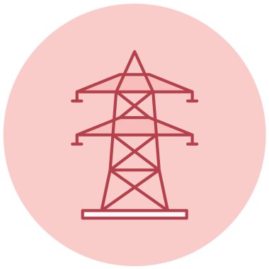 güç hattı vektör simgesi