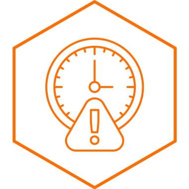 Son teslim tarihi basit simge, vektör illüstrasyonu