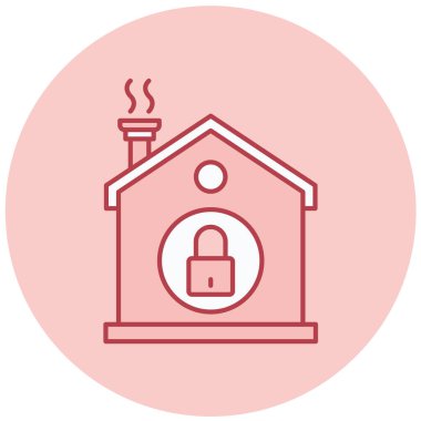 Ev. Web simgesi basit illüstrasyon