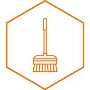 Süpürge simge vektör çizim