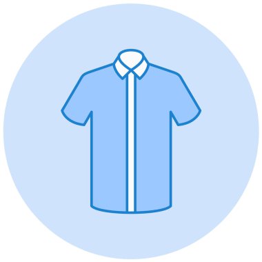 Gömlek simgesi, vektör illüstrasyonu