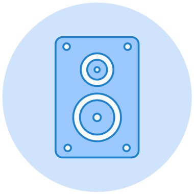 Konuşmacı. Web simgesi basit illüstrasyon