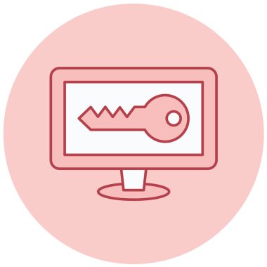 Bilgisayar. Web simgesi basit illüstrasyon