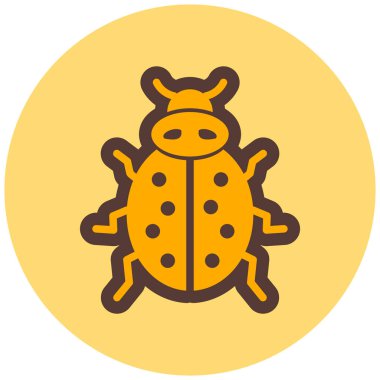 Böcek. Web simgesi basit illüstrasyon