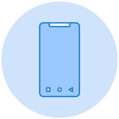 Cep telefonu. Web simgesi basit tasarım