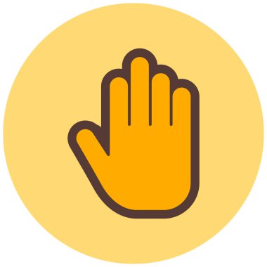 Elini ver. Web simgesi basit illüstrasyon