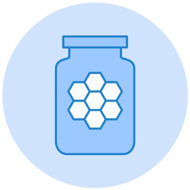 Kavanoz. Web simgesi basit illüstrasyon