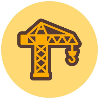 Vinç. Web simgesi basit illüstrasyon