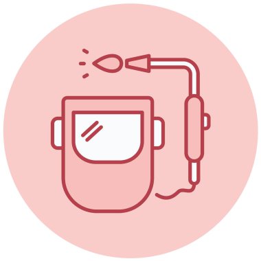 Kaynakçı modern simgesinin vektör illüstrasyonu