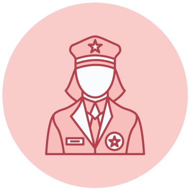 Bir polis memurunun vektör çizimi