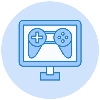 Oyun kolu. Web simgesi basit illüstrasyon