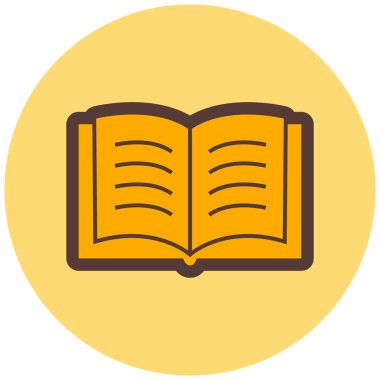 Kitap. Web simgesi basit illüstrasyon