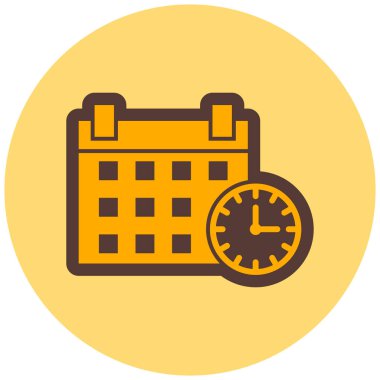 Takvim simgesi vektör illüstrasyonu