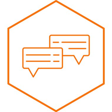 konuşma simge vektör çizim