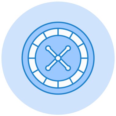 rulet simgesi vektör illüstrasyonu