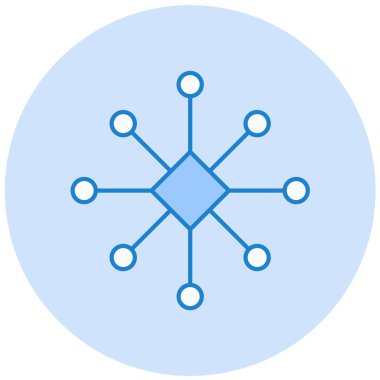 şebeke. Web simgesi basit illüstrasyon