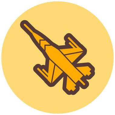 jet simgesi, basit tasarım vektör çizimi