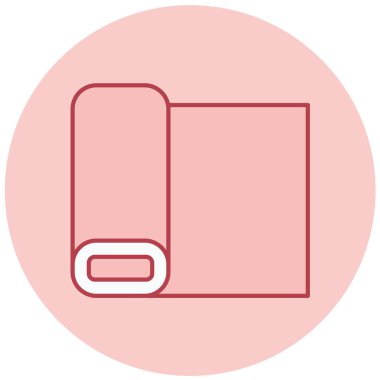 Kağıt havlu. Web simgesi basit illüstrasyon