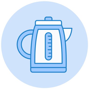 Çaydanlık. Web simgesi basit illüstrasyon